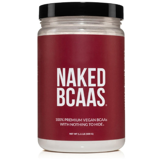 Naked BCAAs 500g unflavored powder container