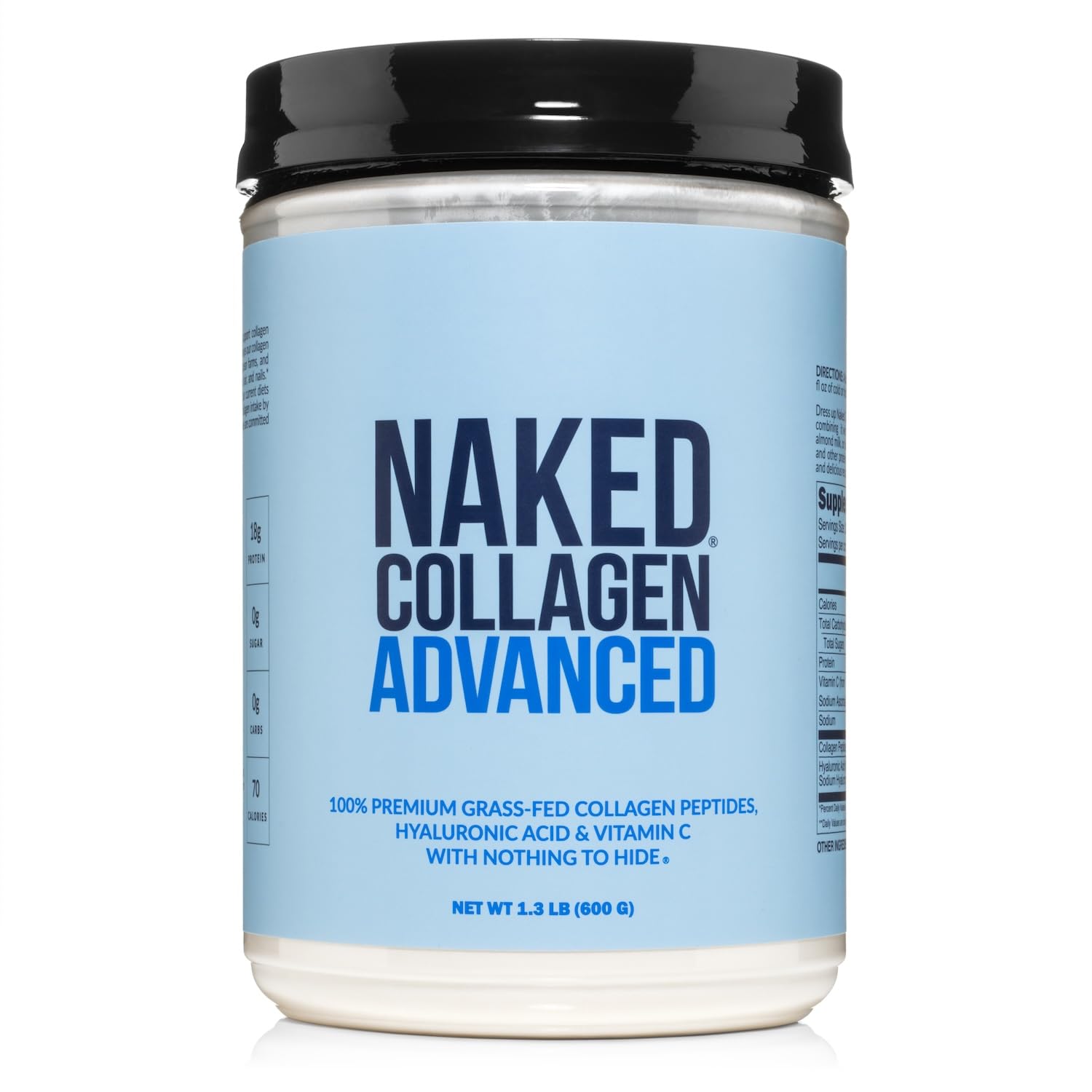 NAKED Collagen Advanced tub front for easy daily protein support