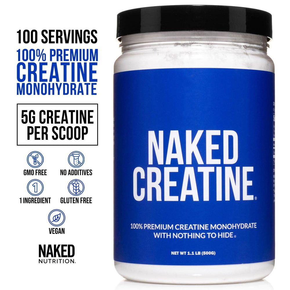 Bulk 500g Naked Creatine packaging