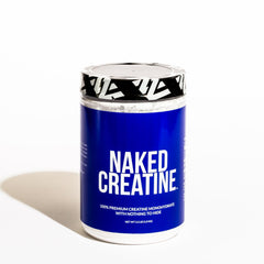 Serving scoop of Naked Creatine Monohydrate for workouts