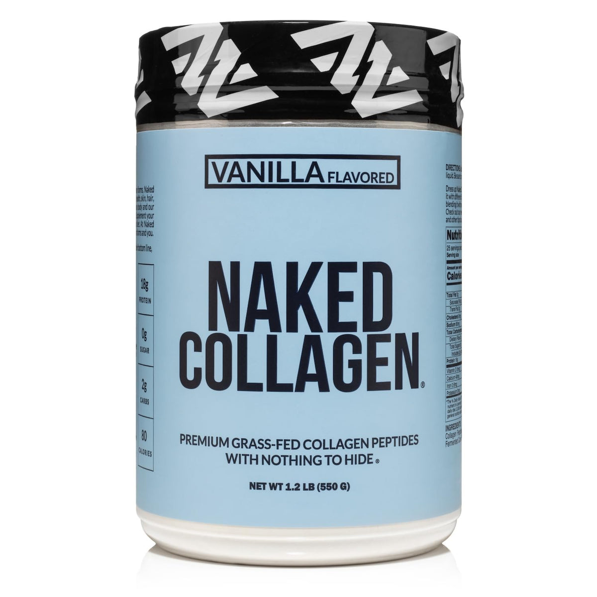 Bottle of NAKED Vanilla Collagen Peptides Powder 19.4 oz