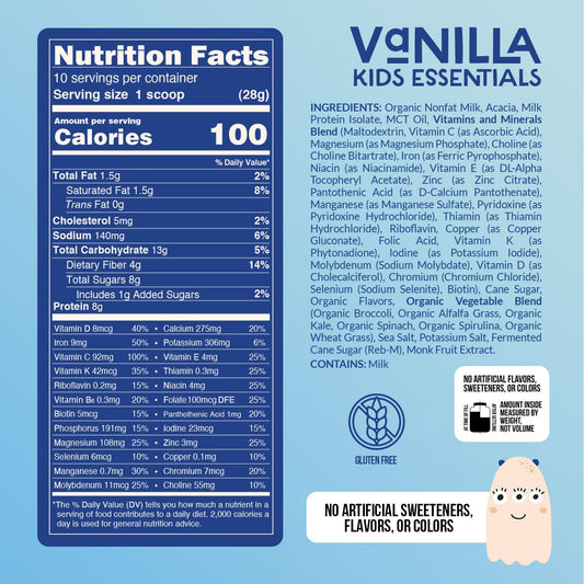 Ingredients: organic milk, 6 organic vegetables and minerals