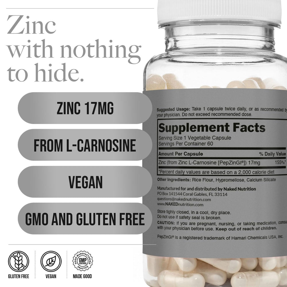 Zinc-L-Carnosine capsule close-up