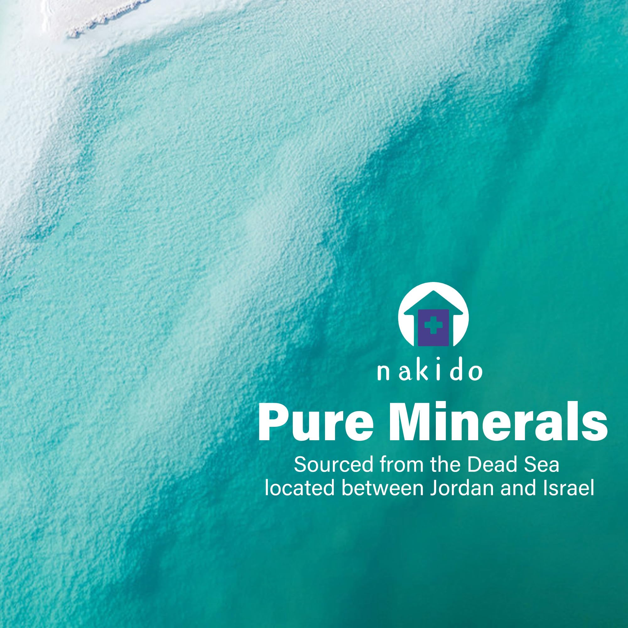 Close-up of Dead Sea minerals used in the spray