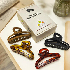 Nalodu Hair Claw Clip anti-slip spring design makes opening easy.