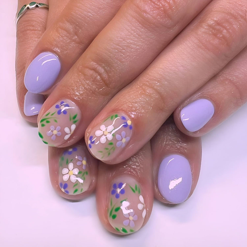 Namrec glue-on nails ready to apply for fast, clean manicure