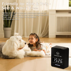 Namste quiet-operation snapshot captures near-silent diffusion during work or rest.