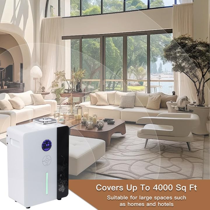 Namste essential oil diffuser with WiFi and Bluetooth control for convenient setup.