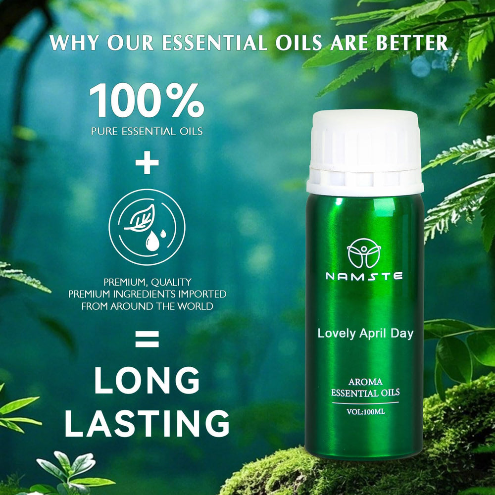 NAMSTE Lovely April Day aluminum-sealed bottle protects delicate notes.