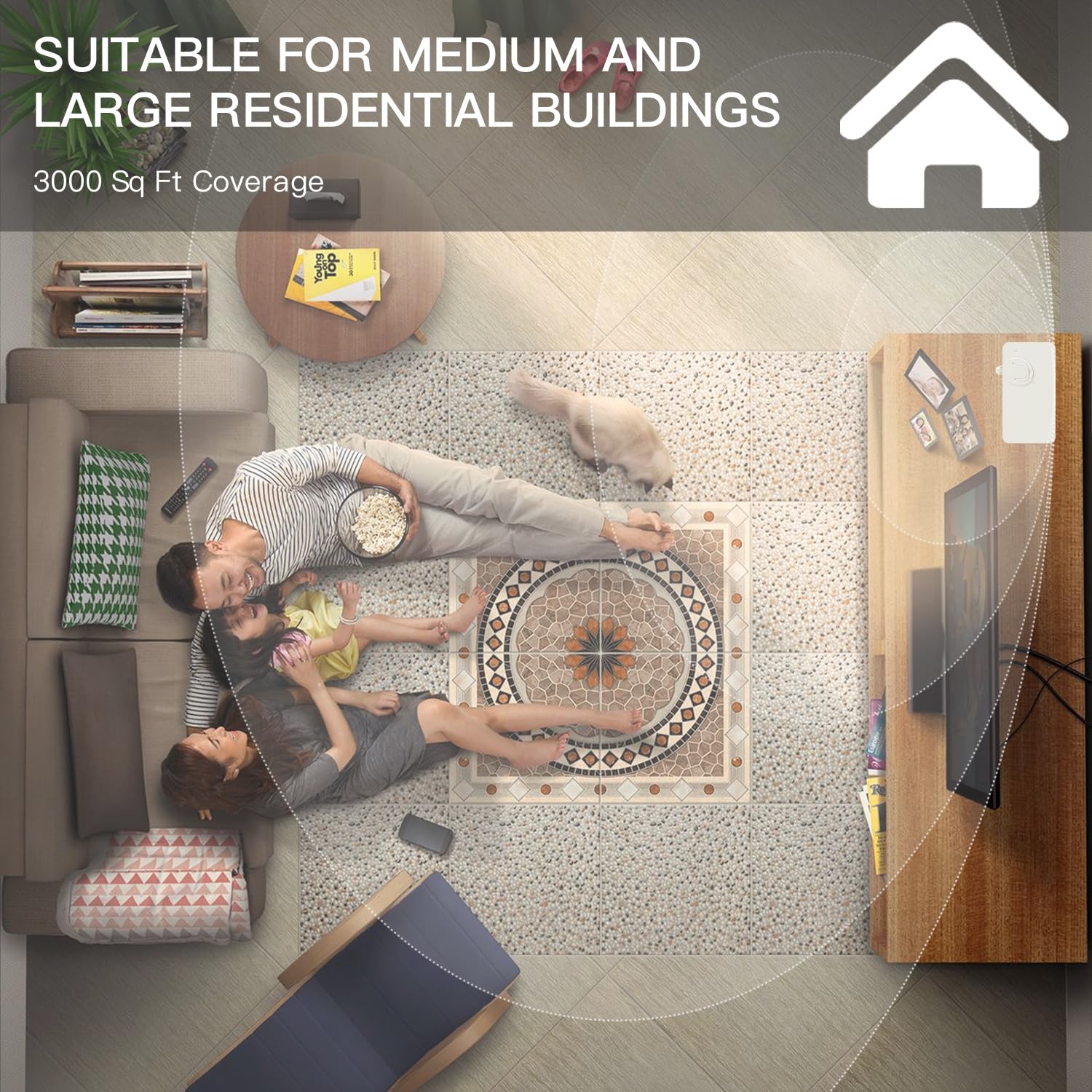 Namste Waterless Diffuser hotel-lobby scene conveys luxury fragrance ambiance.