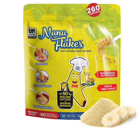 Banana powder Nana Flakes in a 2lb bag