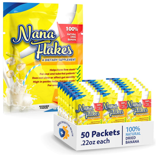 Nana Flakes banana powder packaging