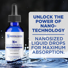 Side view of Nano Glutathione Drops bottle