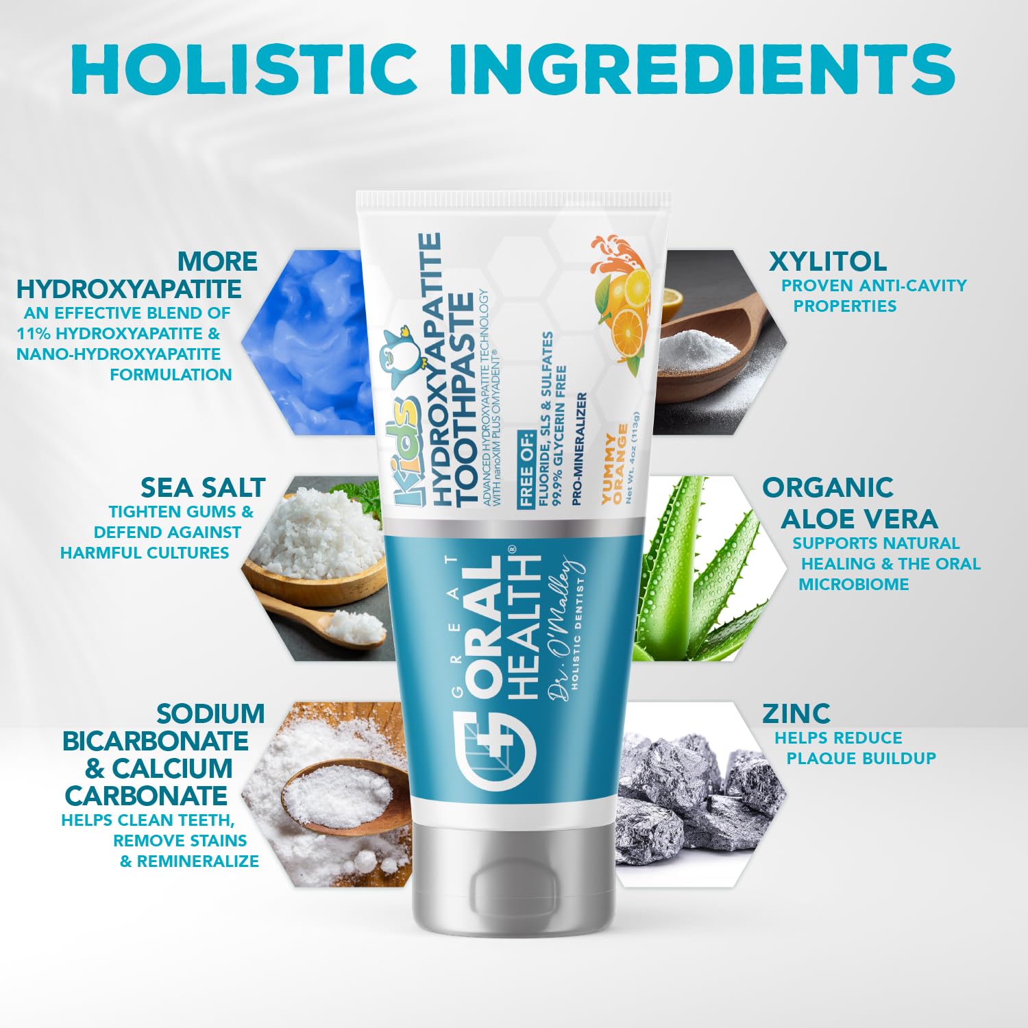 Nano hydroxyapatite toothpaste for kids