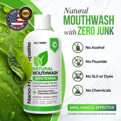 Minty fresh breath illustration with peppermint and menthol
