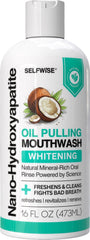 Bottle of Nano-Hydroxyapatite Oil Pulling Mouthwash 16oz