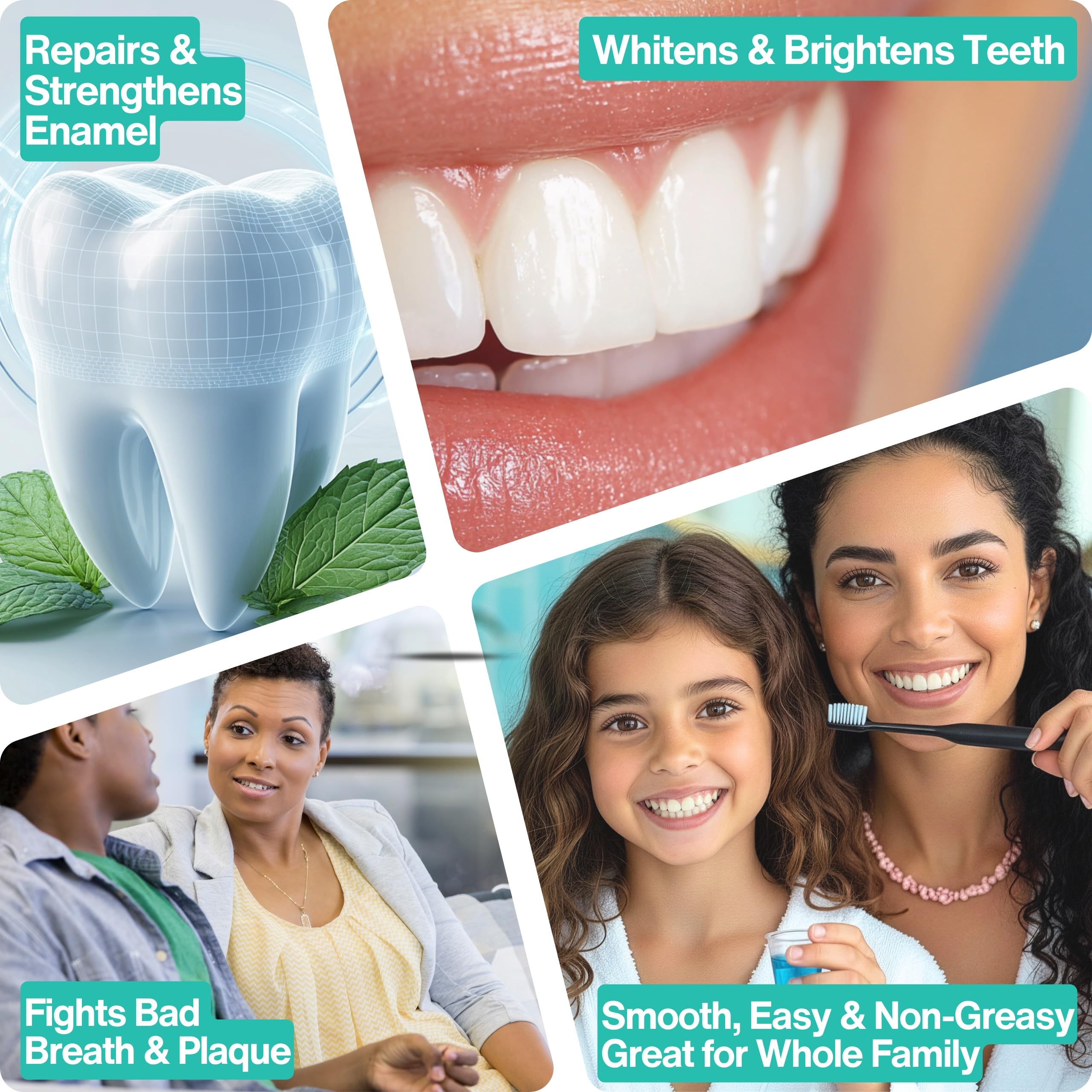 Fluoride-free natural oral care product for daily use