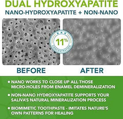 Measuring scoop with nano hydroxyapatite powder