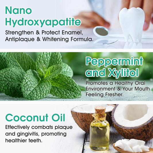 Toothpaste tablets with nano hydroxyapatite formula