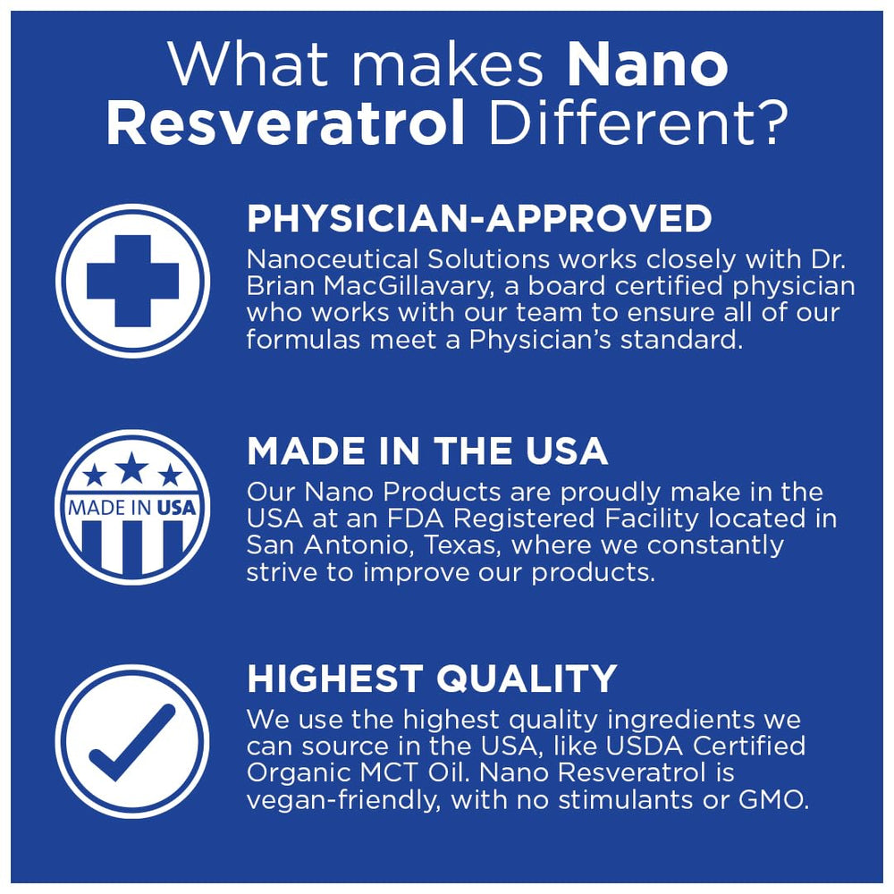 USDA Organic MCT oil carrier used in nano resveratrol liquid