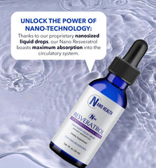 Dropper delivering under-the-tongue resveratrol liquid