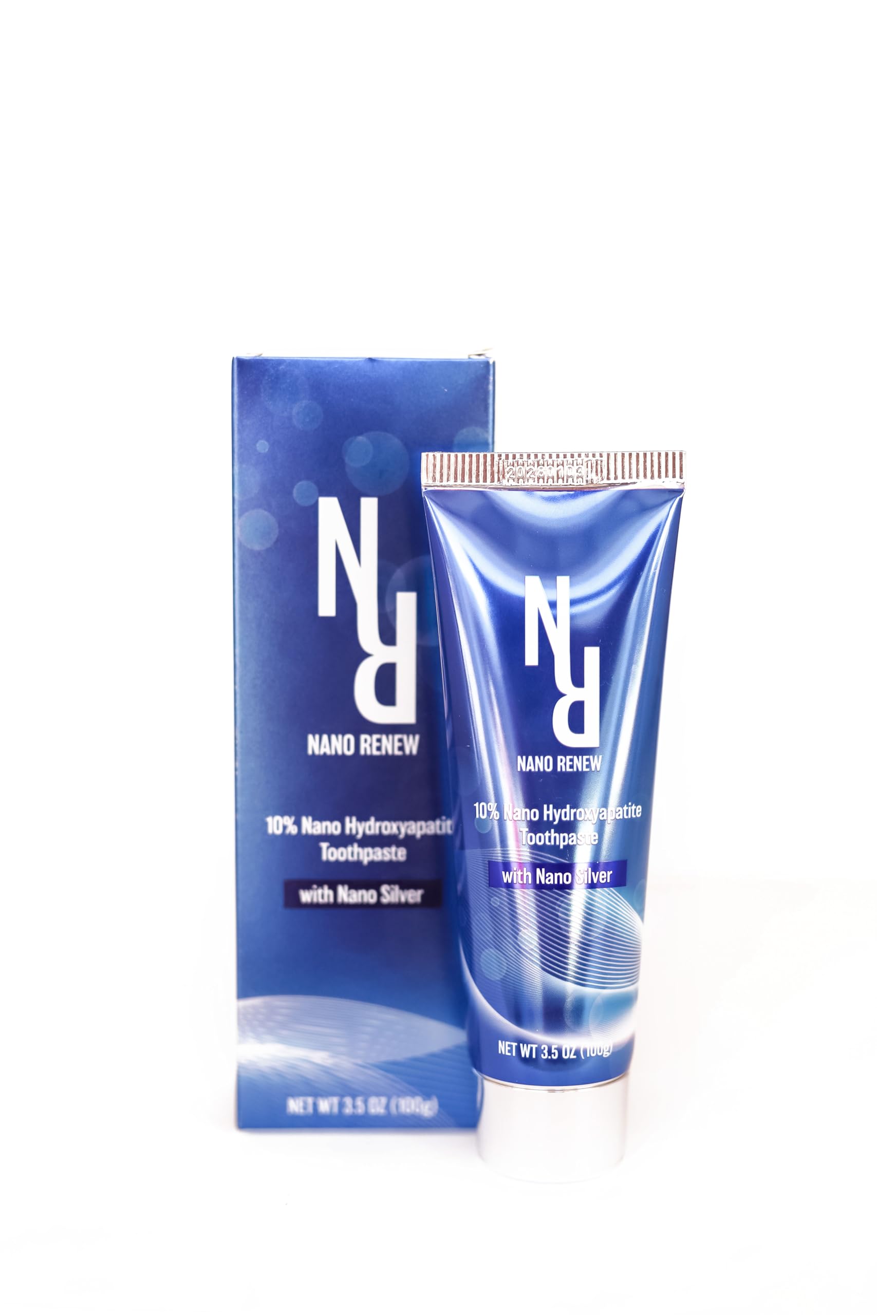 Close-up of toothpaste texture showing nano hydroxyapatite