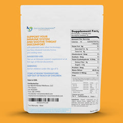 Close-up of Nano Silver lozenge ingredients highlighting 60 PPM colloidal silver