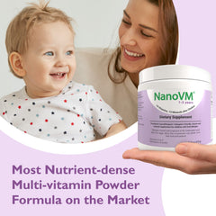 Easy to prepare NanoVM powder mixed with purees or puddings