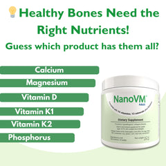NanoVM low-carb scoop close-up shows minimal carbohydrate per serving for keto-friendly support.