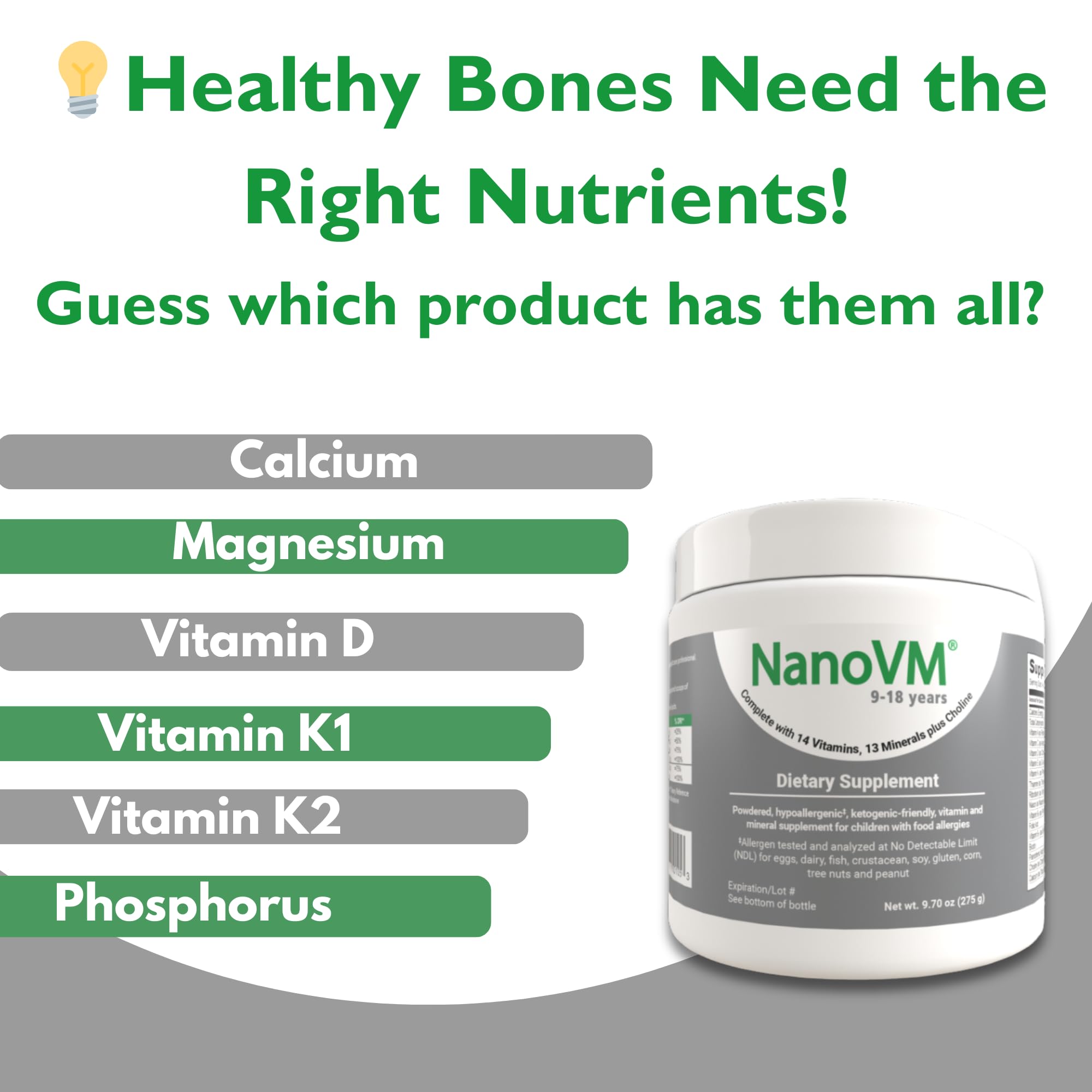 Low-carb multivitamin formula