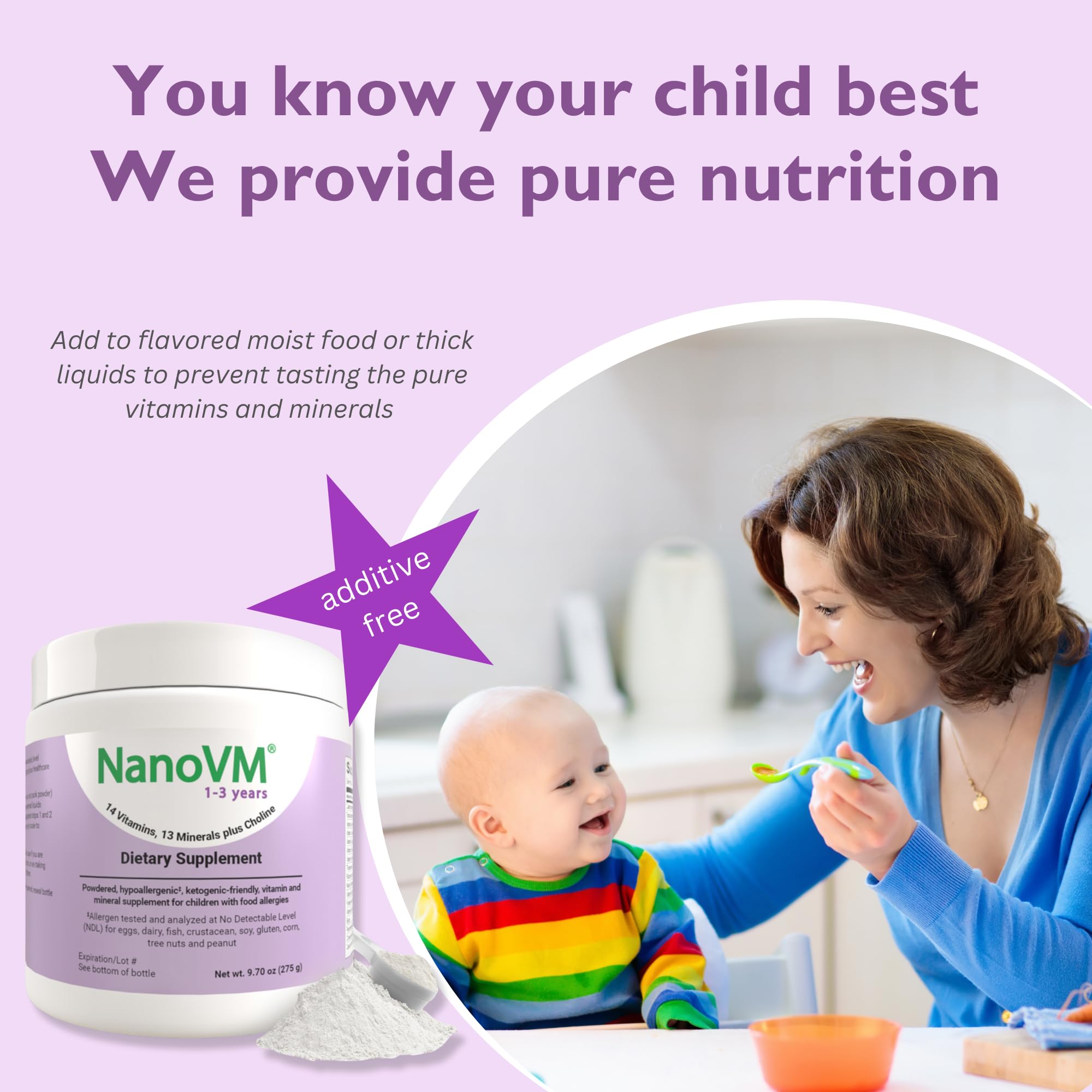 Clean ingredients: gluten-free, casein-free, no additives