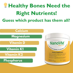 NanoVM Senior 71+ low-carb label close-up.