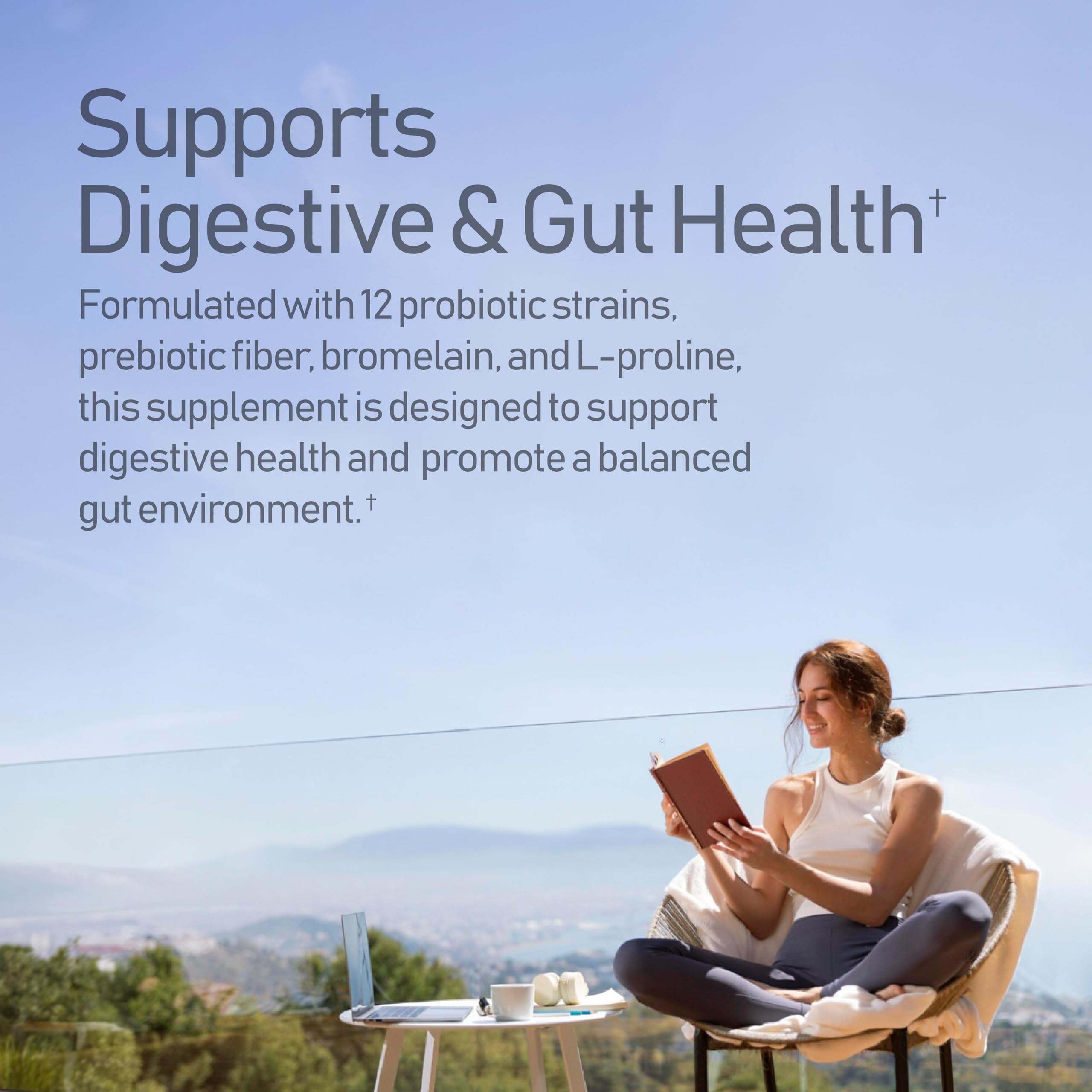 Bromelain/digestive enzyme detail on packaging