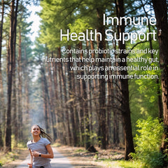 Lifestyle shot highlighting immune support and gut health