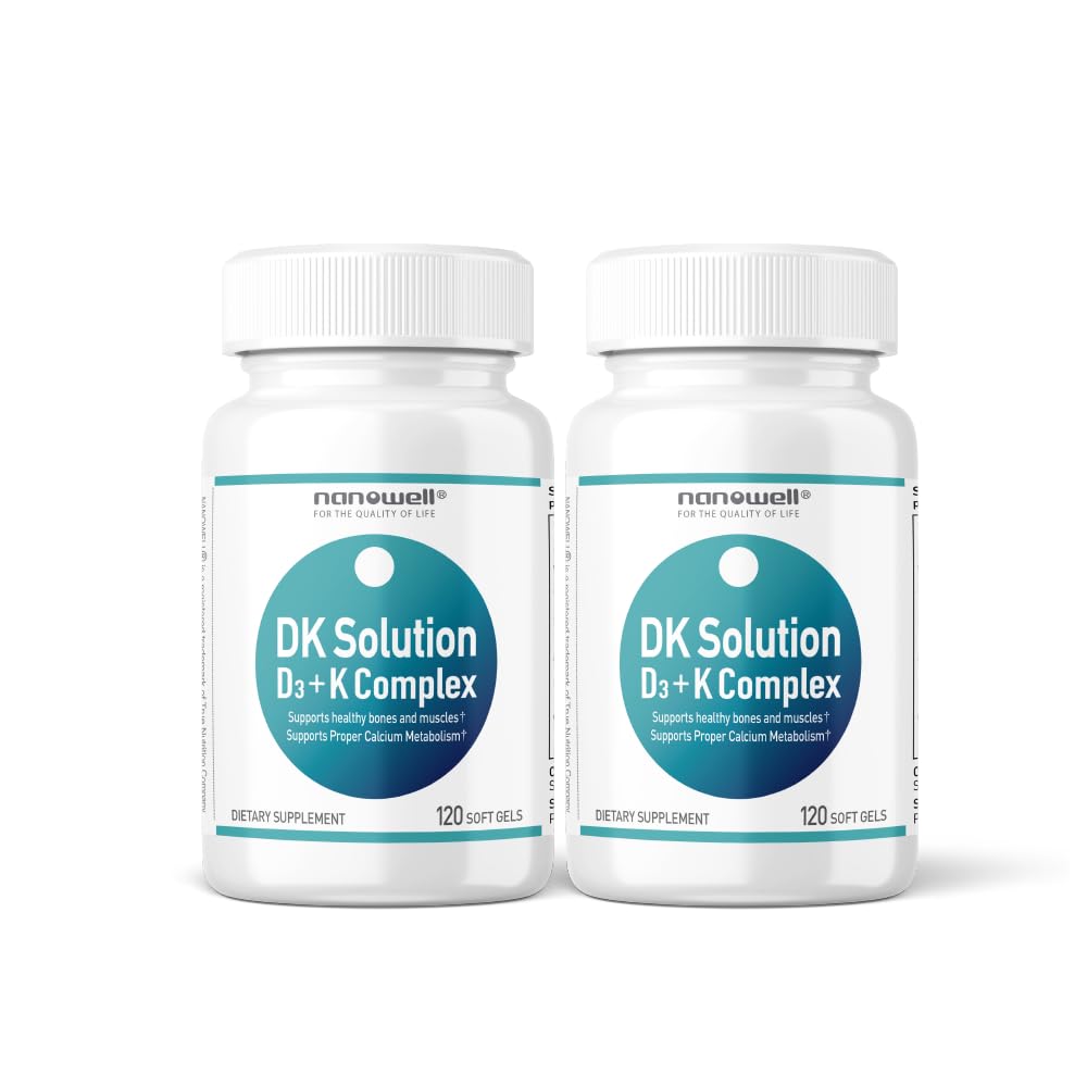 NANOWELL DK Solution 120 Softgels, two-bottle package (hero image)