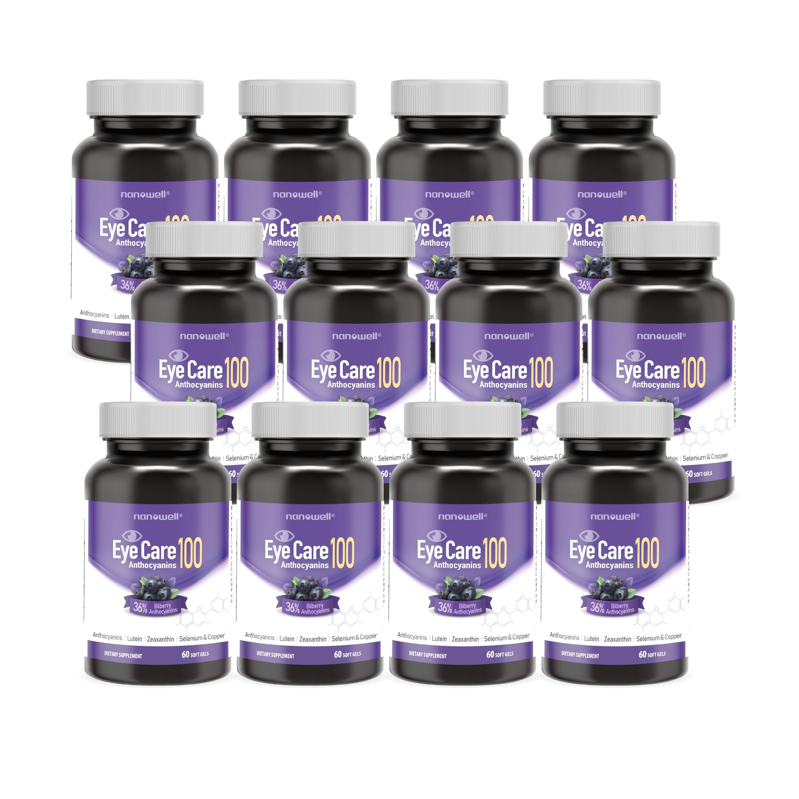 Illustration of bilberry extract with 36% anthocyanins