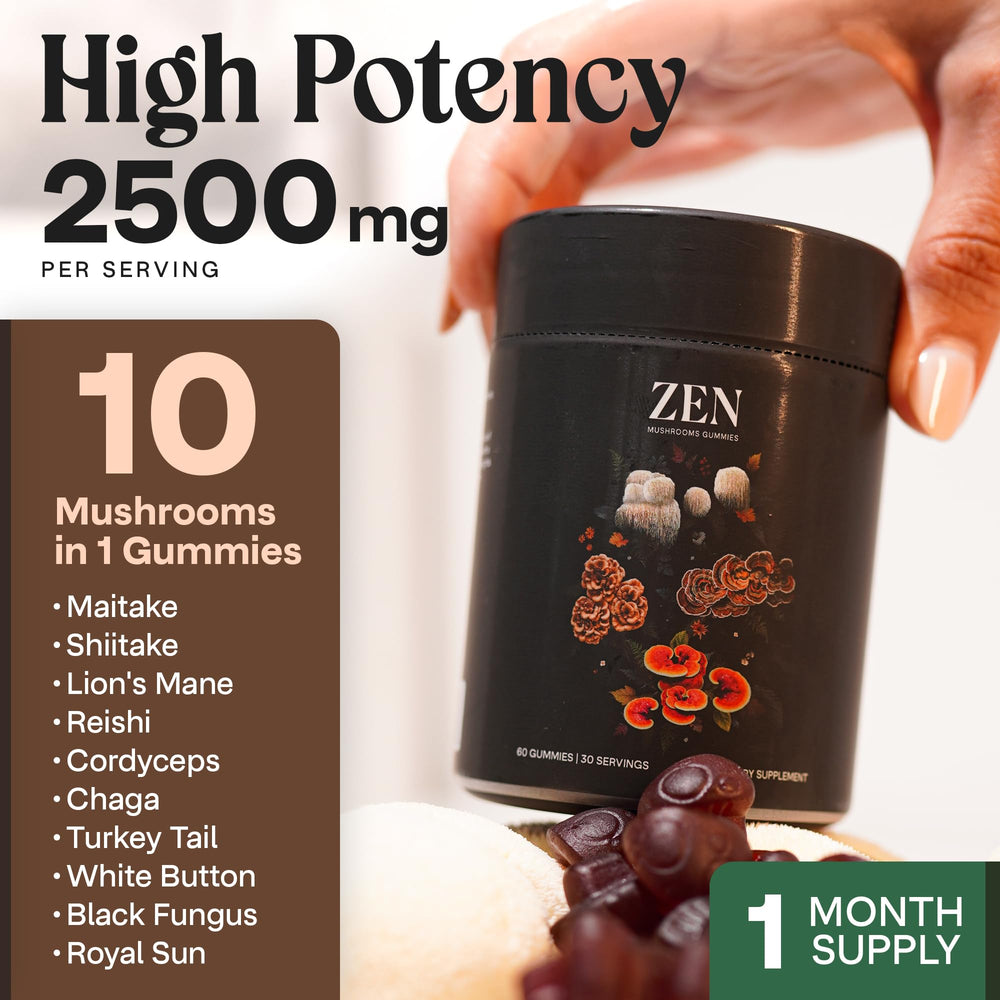 Non-GMO Vegan NAO mushroom gummies packaging