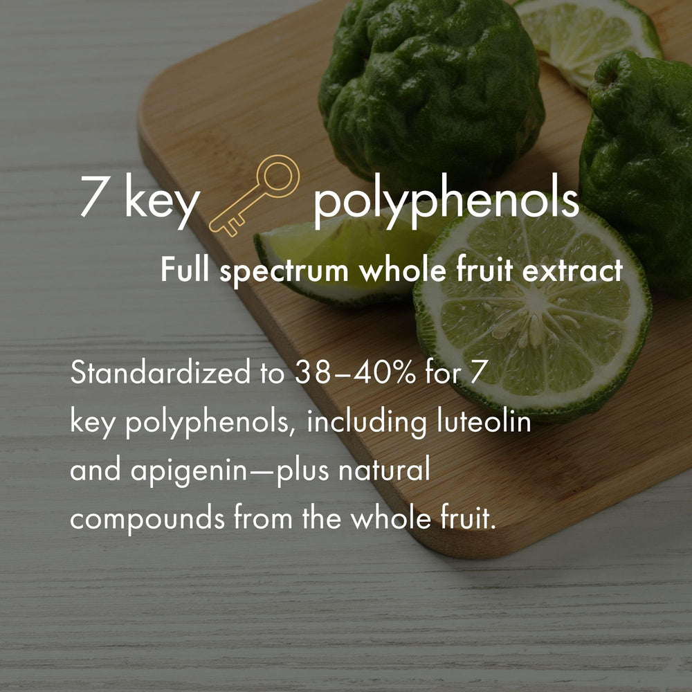 NAOMI bergamot-olive-leaf ingredients visual for wellness lifestyle.