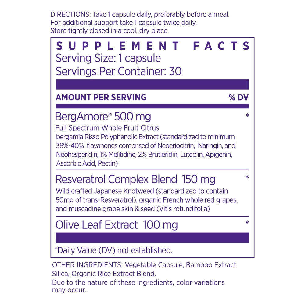 NAOMI resveratrol-olive-leaf capsules close-up highlighting antioxidant-rich blend.