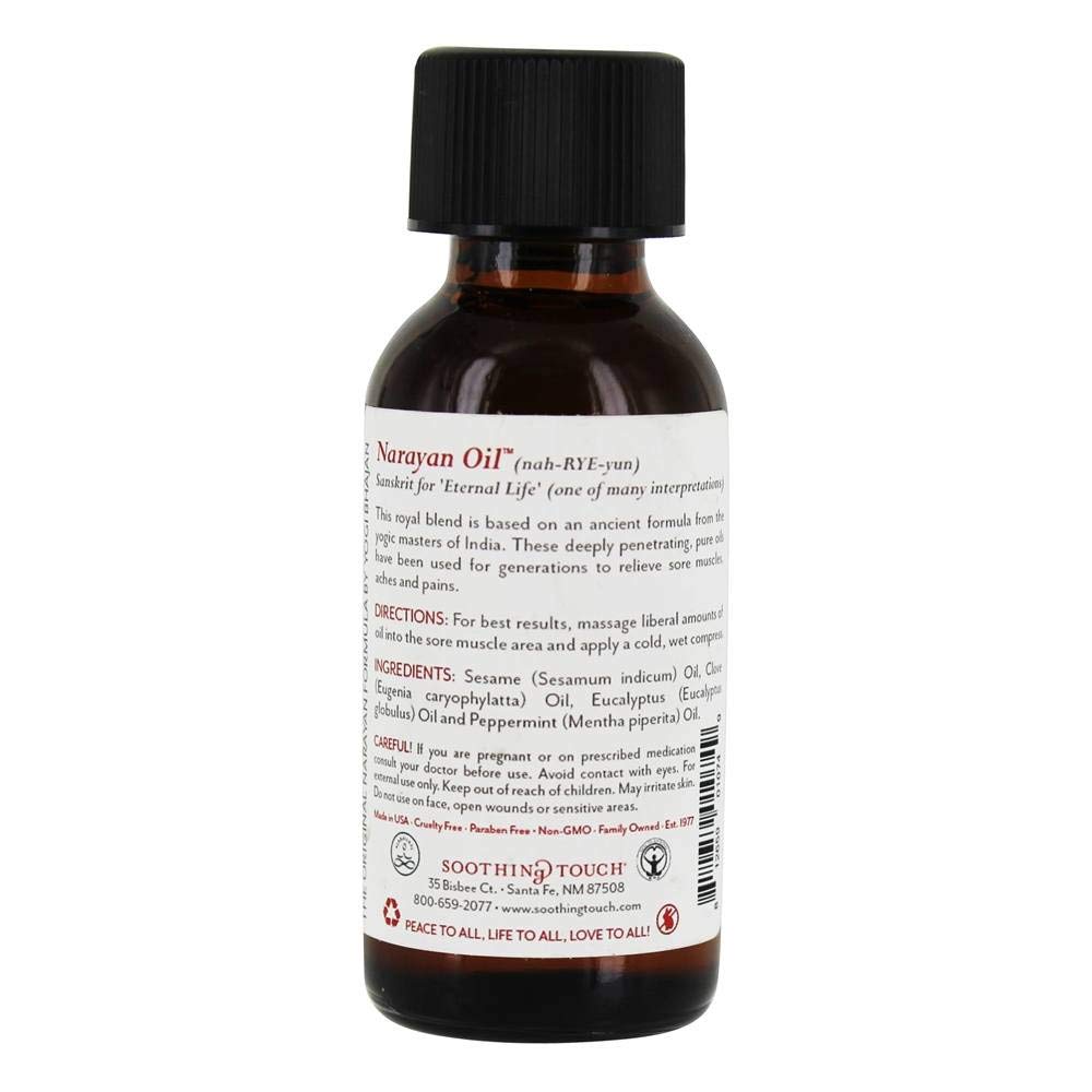 Narayan Oil being applied to relieve muscle aches