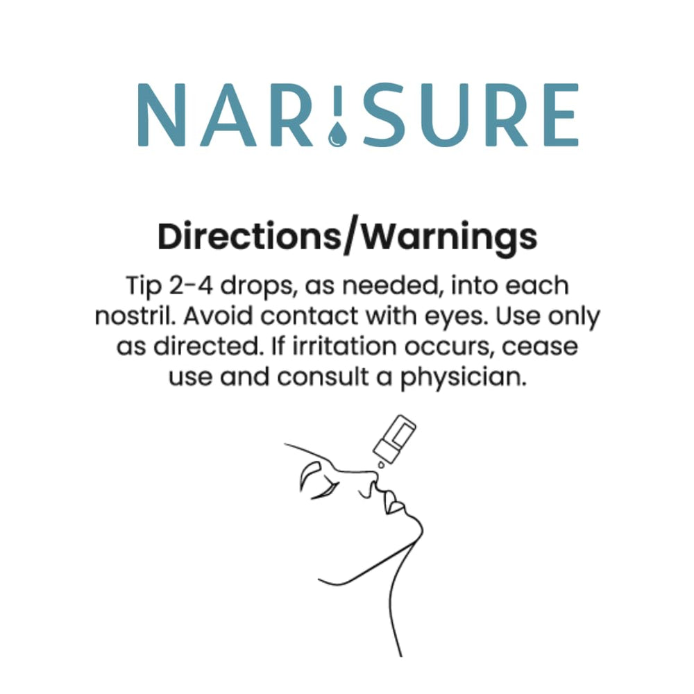 Narisure branding and label on packaging communicates doctor-developed care.