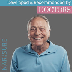 Natural ingredients packaging emphasizes a fragrance-free, gentle nasal care approach by Narisure.
