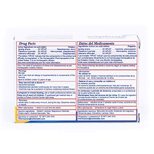 Nartex Simplex Sedative Tablets blister pack close-up
