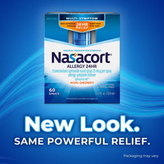 Nasacort label emphasizes doctor-recommended nasal allergy medicine type.