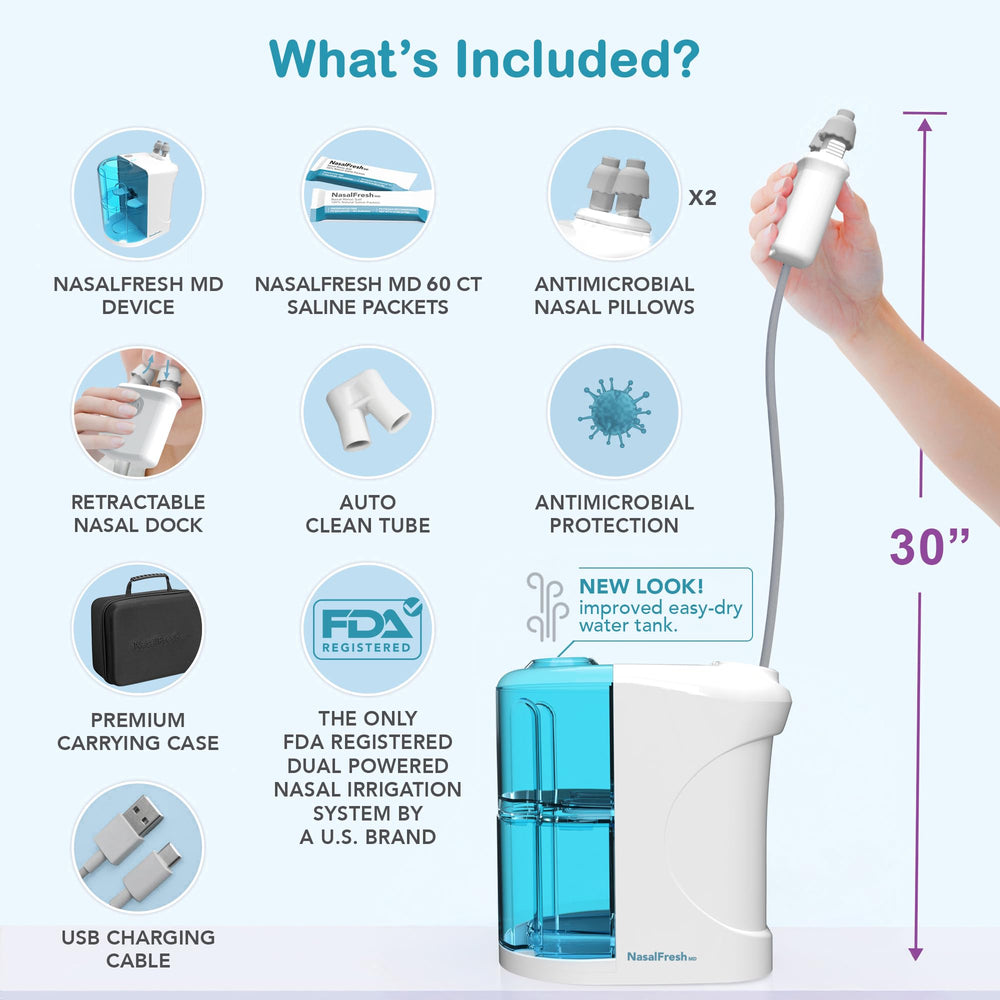 NASALFRESH MD nose pillows close-up shows comfortable, hygienic replacements