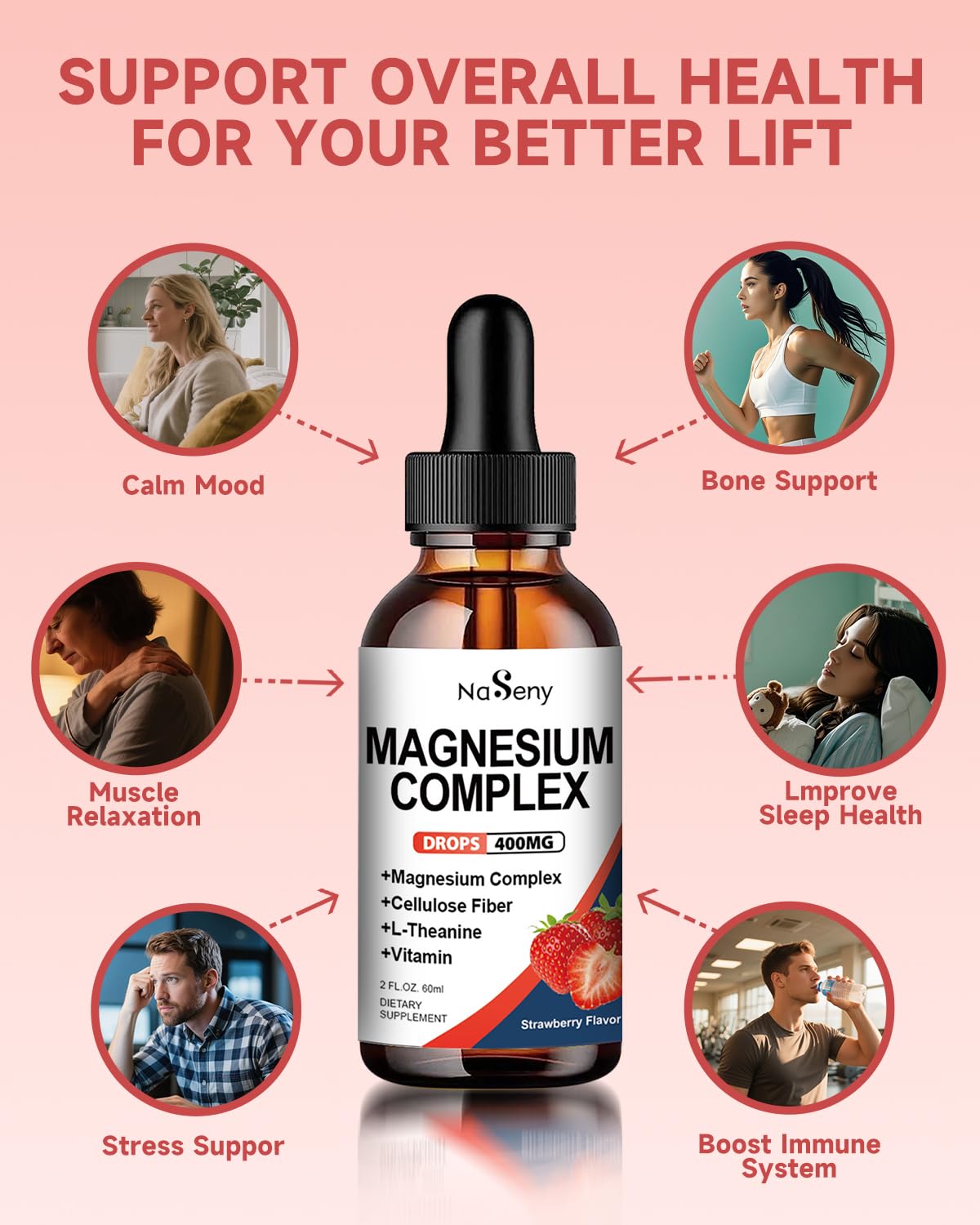 Label highlighting B6, D, C vitamins and vegan non-GMO gluten-free claims
