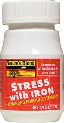 NAT B Stress Formula with Iron 60 Tablets - Nature's Blend product image