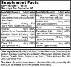 Product shot of NAT B Stress Formula with Zinc 60 tablets