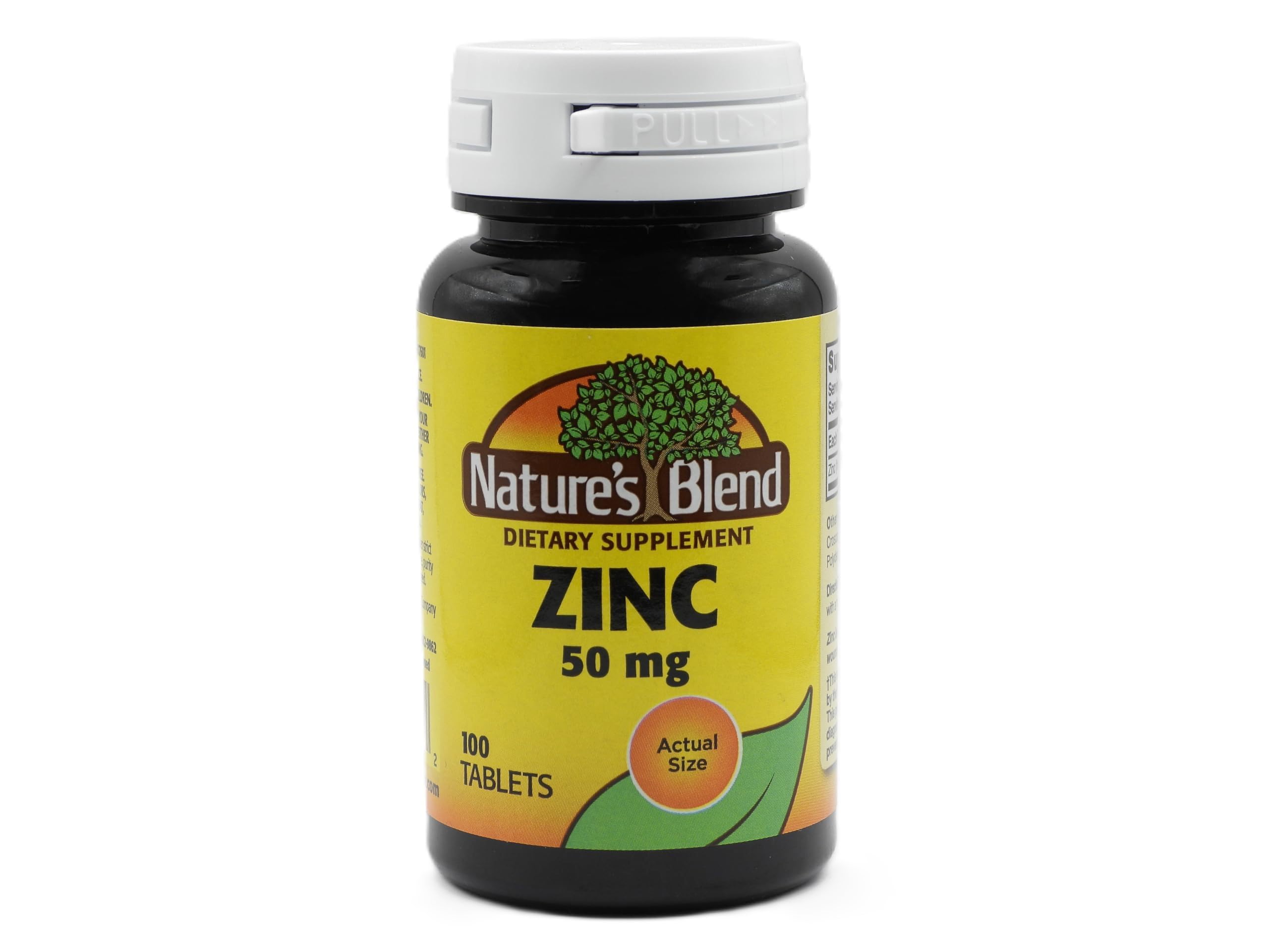NAT B ZINC GLUC TB 50MG 100 bottle front