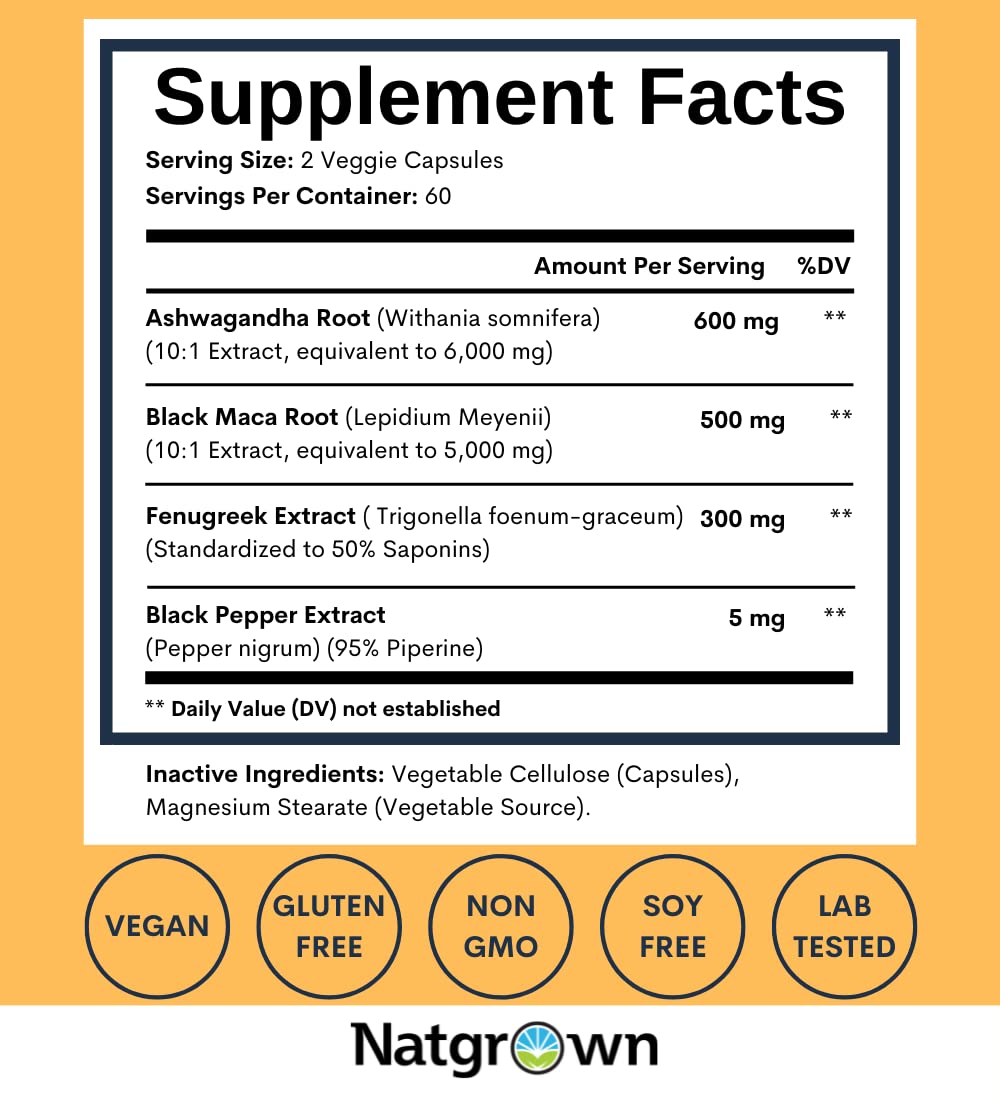 Ashwagandha 10:1 extract illustration for Natgrown supplement